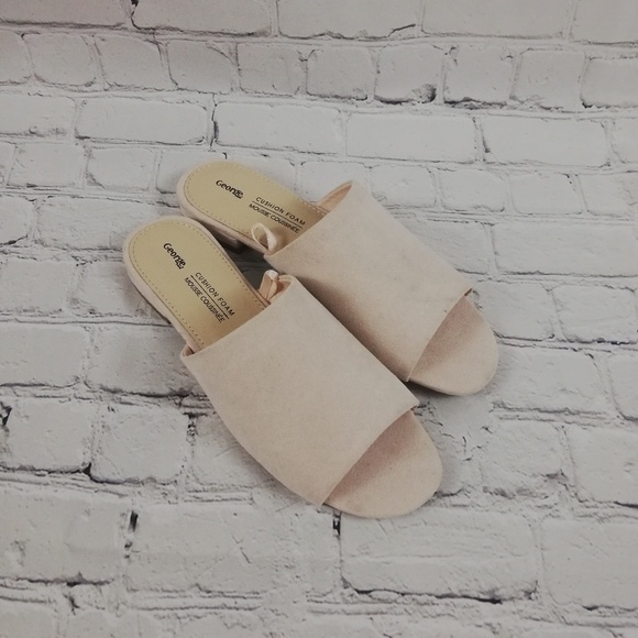 George cushion foam flats Size 7 Cream - Picture 3 of 5